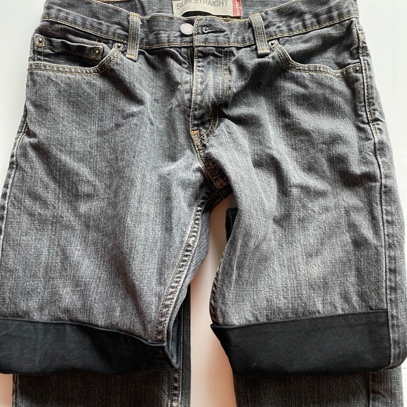 VINTAGE LEVI CHARCOAL GRAY JEANS - Picture 7 of 8